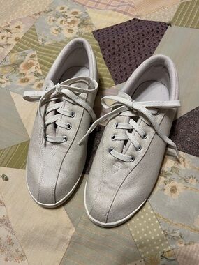 Easy Spirit Women's Lace-Up Sneakers in Off-White
